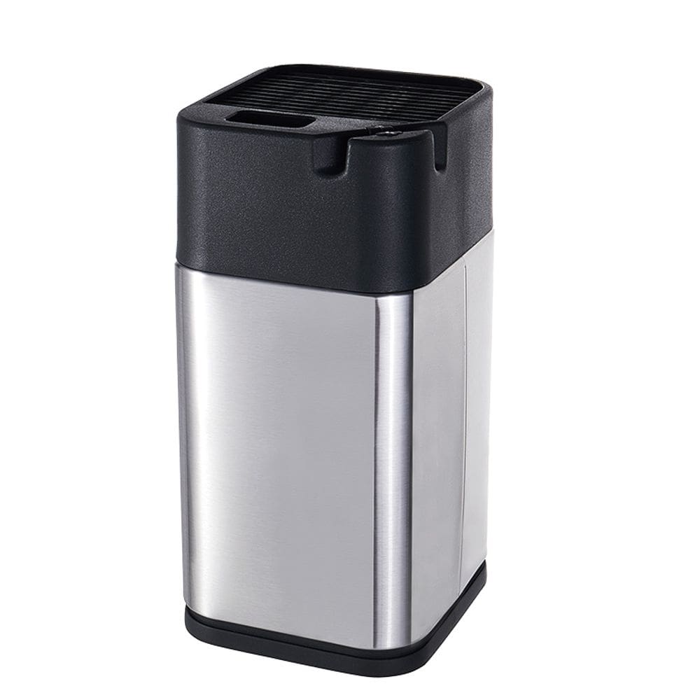 Porta Facas Mimo AJ23132 Inox Prata com Afiador