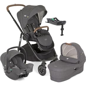 Kit Joie Versatrax Trio c/ Mosés e Bebê Conforto e I-Base 2