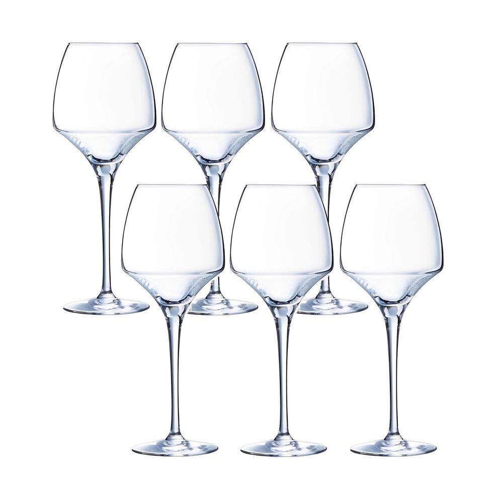 Kit 6 Taças de Vinho Elegante Cristal Arcoroc OpenUp 400ml