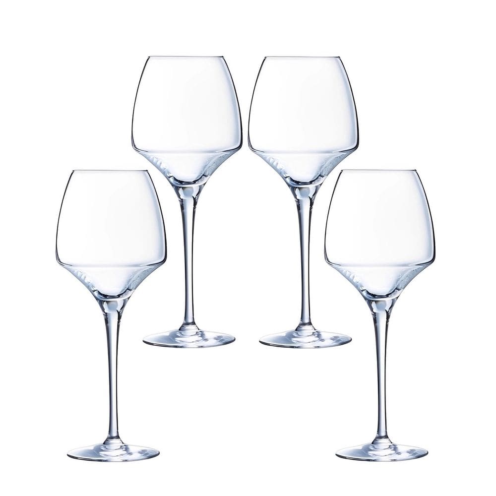 Kit 4 Taças de Vinho Elegante Cristal Arcoroc OpenUp 400ml