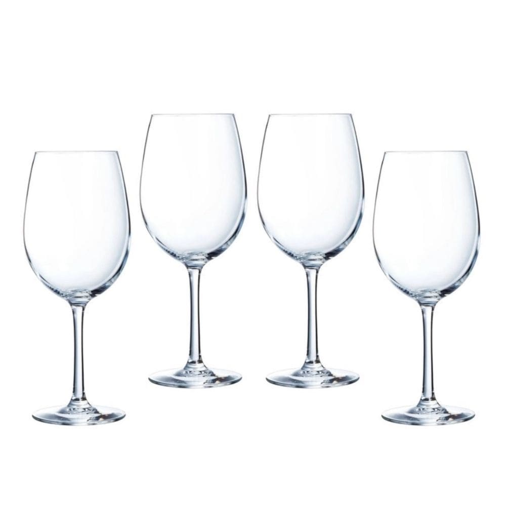 Kit 4 Taças de Cristal Arcoroc Vinho Chef Sommelier 470ml