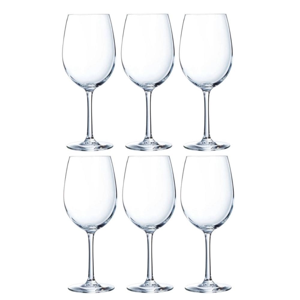 Kit 6 Taças de Vinho Cristal Arcoroc Chef Sommelier 580ml