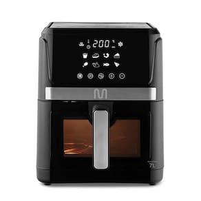 Fritadeira Elétrica sem óleo Air Fryer 7L com Visor Gourmet 1800W 127V Preta Multi Home - GO223