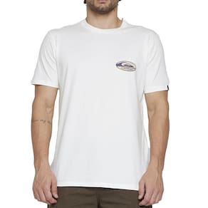 Camiseta Quiksilver Retro Link SM25 Masculina Snow White