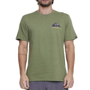 Camiseta Quiksilver Omni Logo SM25 Masculina Verde Escuro