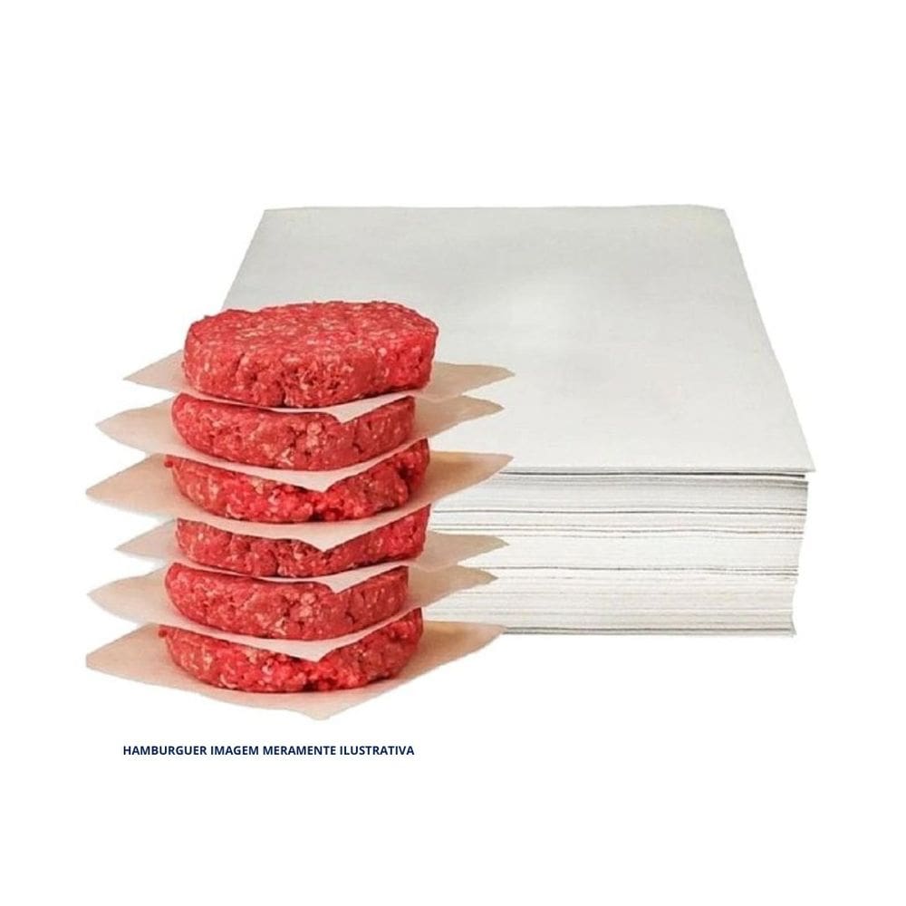 Papel Manteiga Sep. Hamburguer (15X15cm.) C/1 Kg.