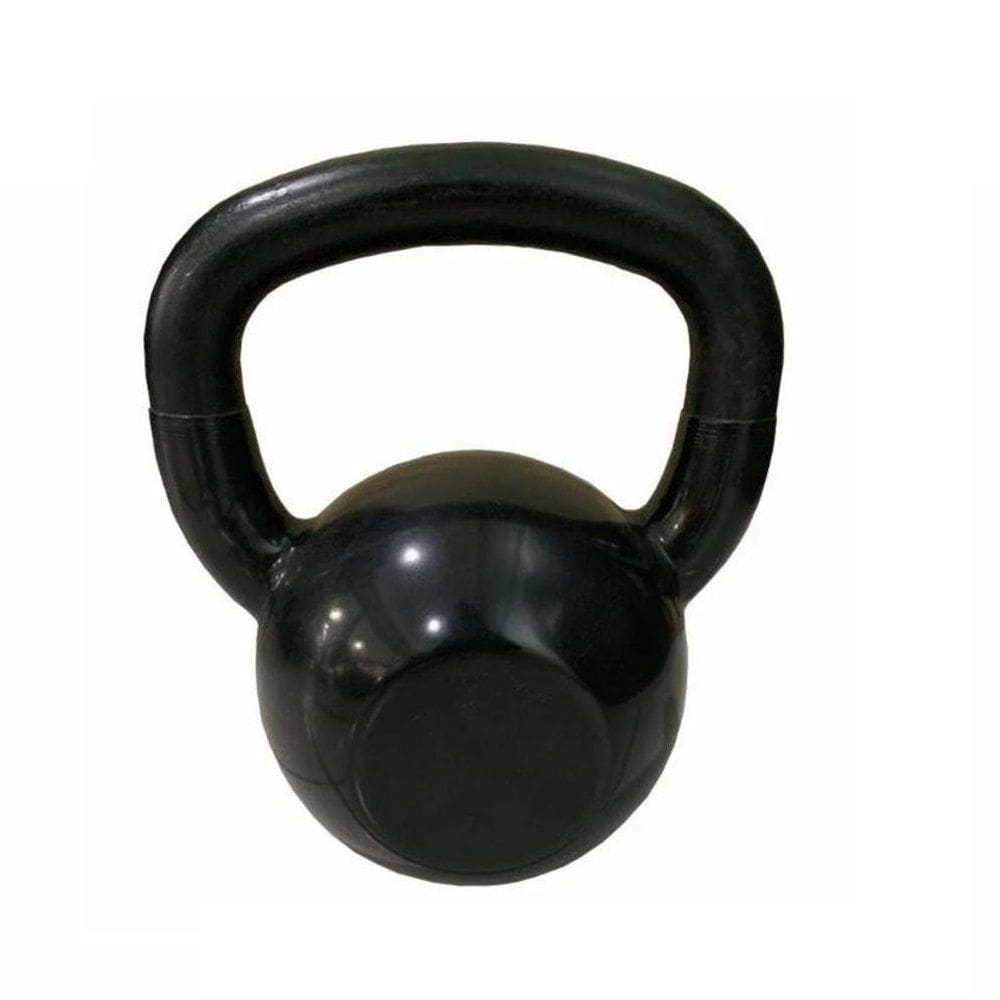 Kettlebell 6KG Emborrachado Preto