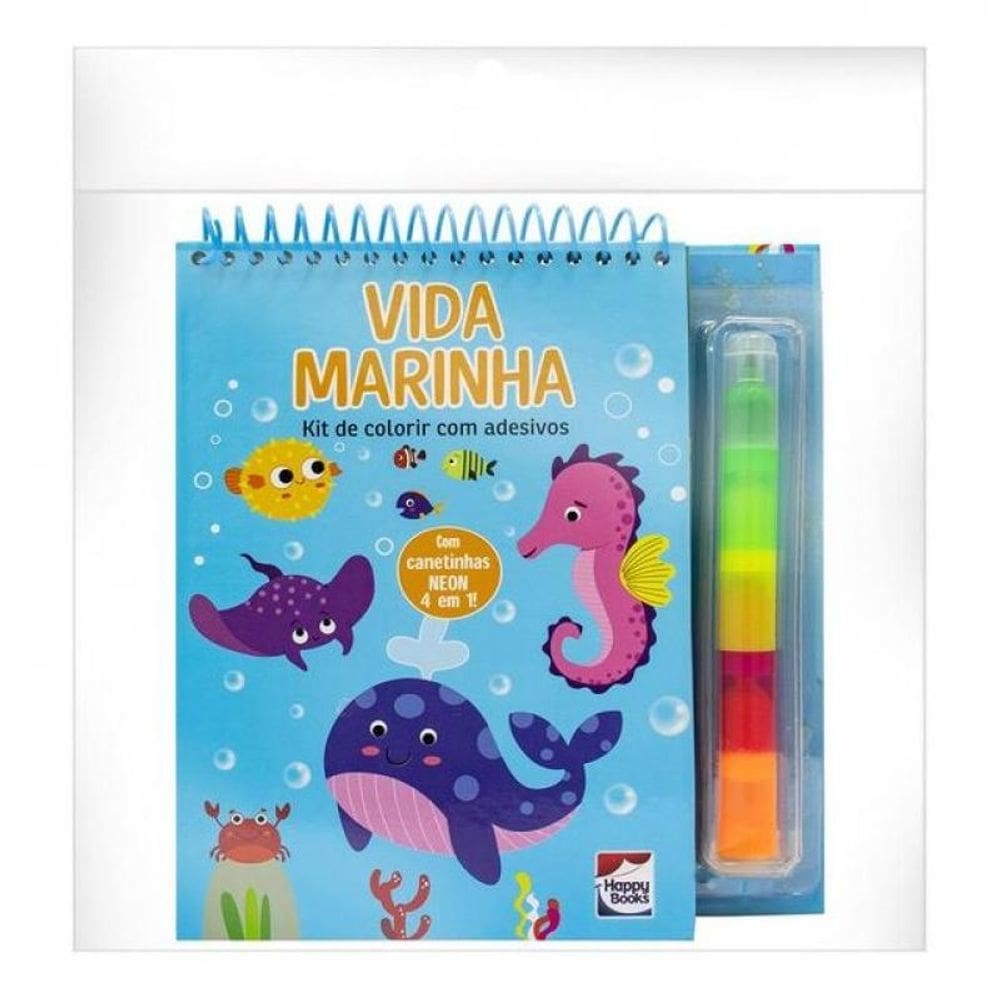 Livrinho 4 Em 1: Vida Marinha