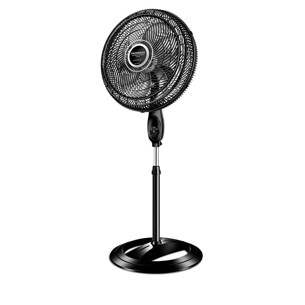 Ventilador De Coluna Mondial Super Turbo Tech 8 Pás 140W 40Cm Preto e Prata VTX-40C-8P-CR - 220V