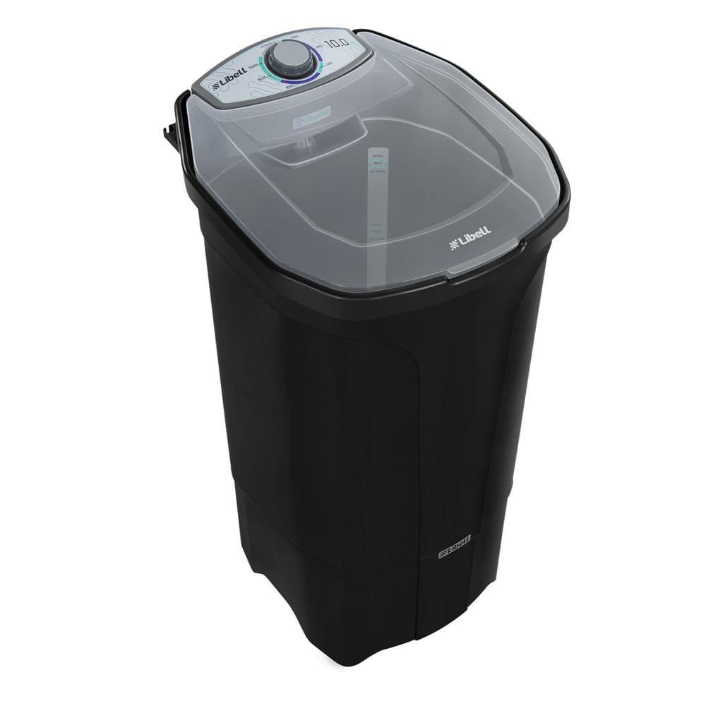 Tanquinho de Roupas Semiautomático Libell 14kg com Função Elimina Fiapos e 5 Programas de Lavagem - Preto