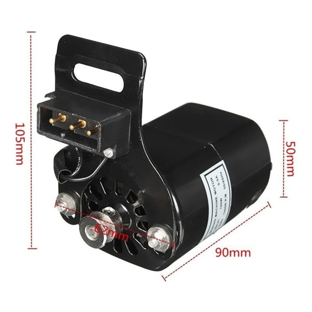 Motor Máquina De Costura Doméstica Completo 110/220 Preto