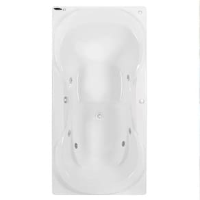 Banheira de Hidromassagem Due Gran Luxo 160x90x50cm - P2 - 110v - com Aquecedor e Cromoterapia Branco