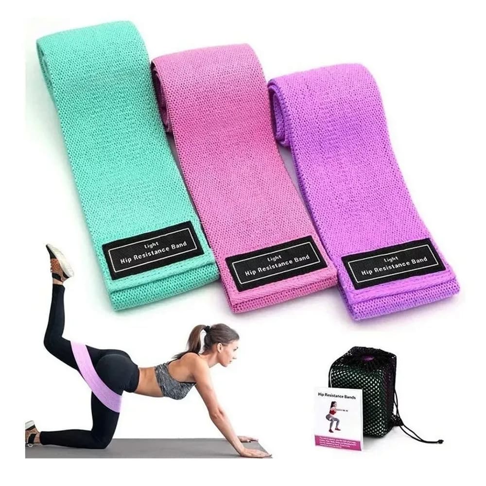 Faixa Elastica Para Treino; Kit 3 Faixas