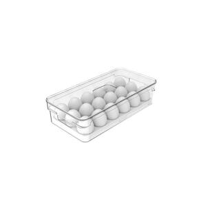 Organizador Para Ovos Com Tampa Clear Fresh 18 Unidades Ou