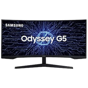 Monitor Gamer Odyssey G5 34" Ultra WQHD, 165Hz, 1ms, HDMI, Display Port, Freesync, Preto