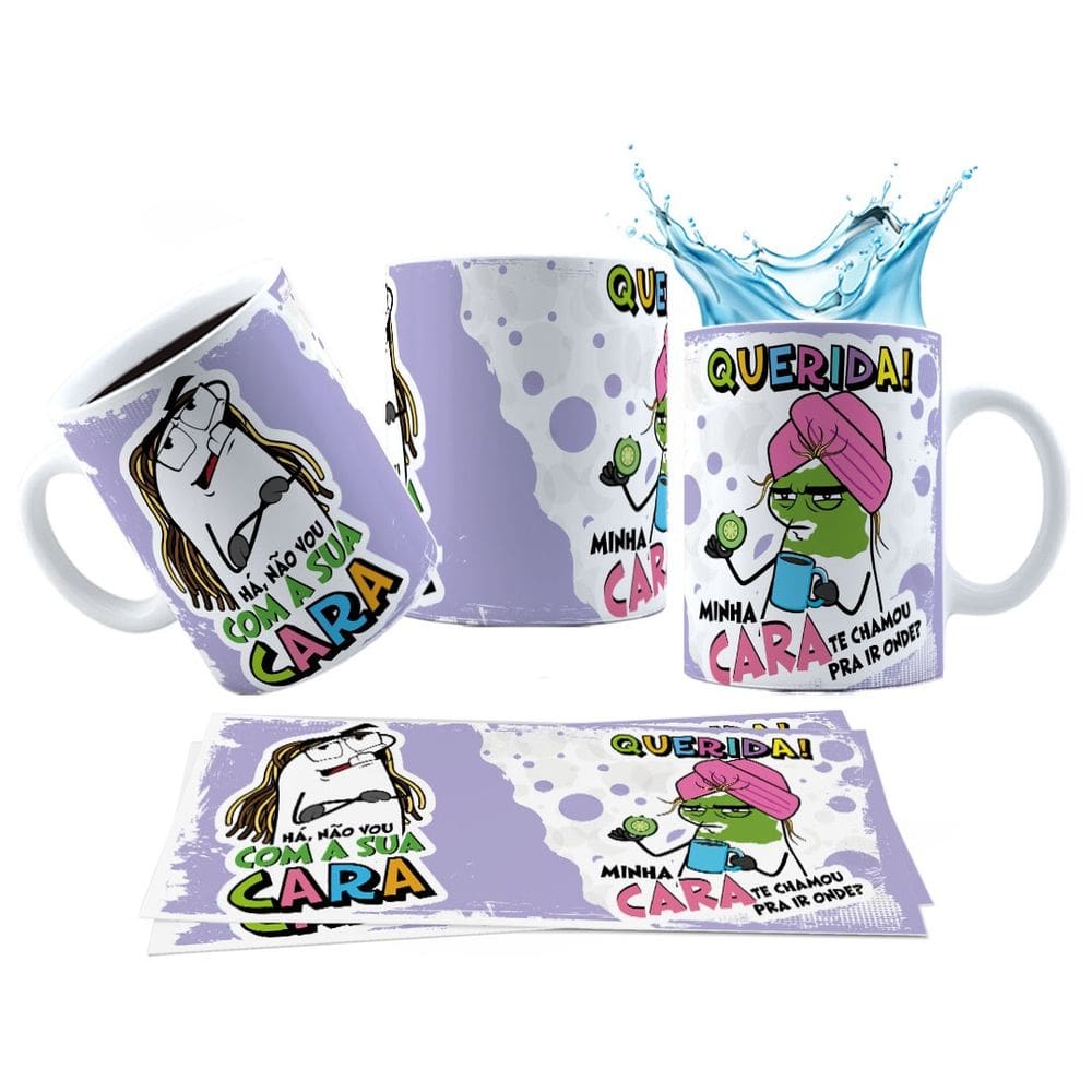 Caneca 325ml Meme há, não vou com a sua cara Querida! Minha