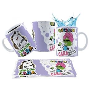 Caneca 325ml Meme há, não vou com a sua cara Querida! Minha
