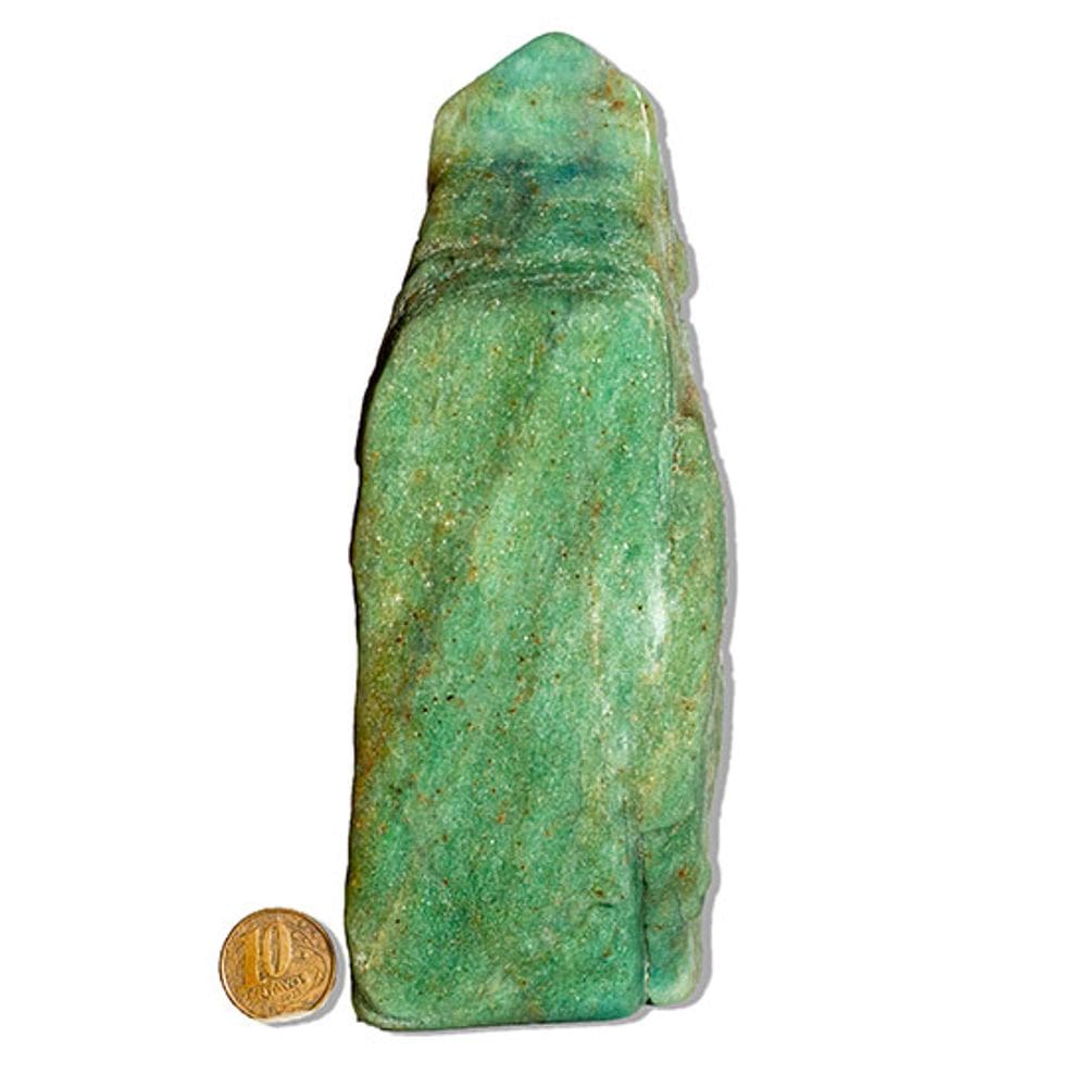 01 Aventurina Azul Pé Bico e Corpo Polido 1Kg 17cm Tipo B