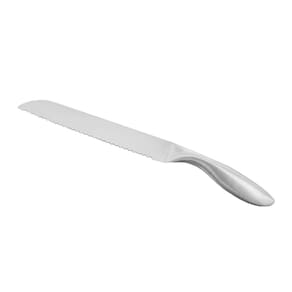 Faca de Pao Inox Profissional Lamina 8" Serrilhada Aço