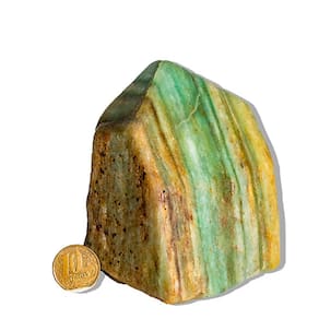 Aventurina Azul Pé Bico e Corpo Polido 0,5 a 1Kg 10cm Tipo B