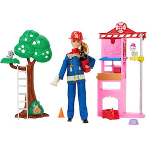 Playset Barbie Profissões Bombeira Mattel HRG55