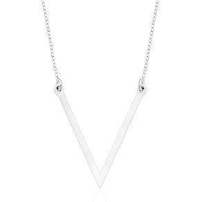 Colar Feminino Vivienne 45cm Prata 925 + Caixinha Presente