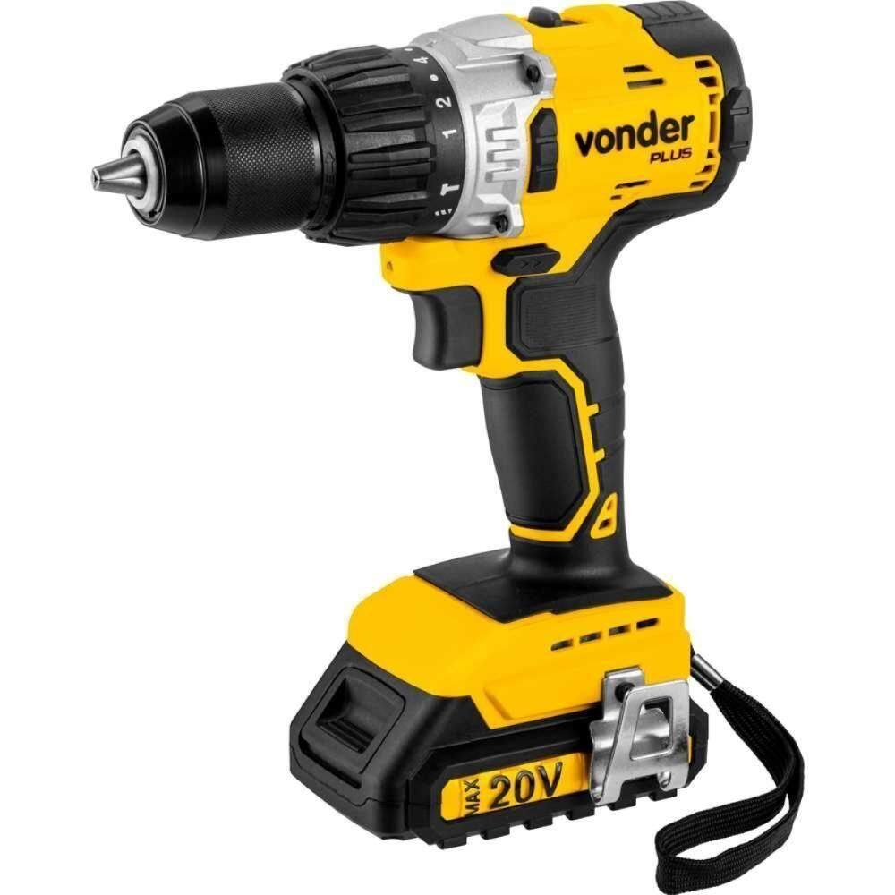 Parafusadeira Furadeira à Bateria 20v Com Impacto Pfv212lb Vonder Plus