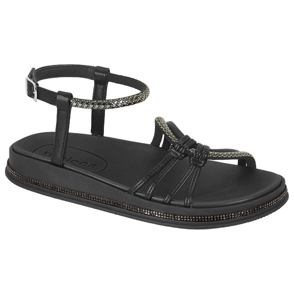 Sandália Papete Feminina Moleca 5509.203 Preta