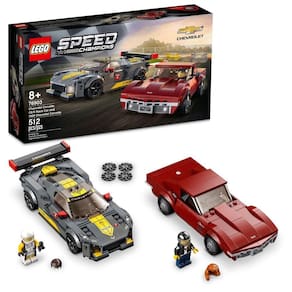 Lego Speed Champions Chevrolet Corvette C8.r & 1969 512peças