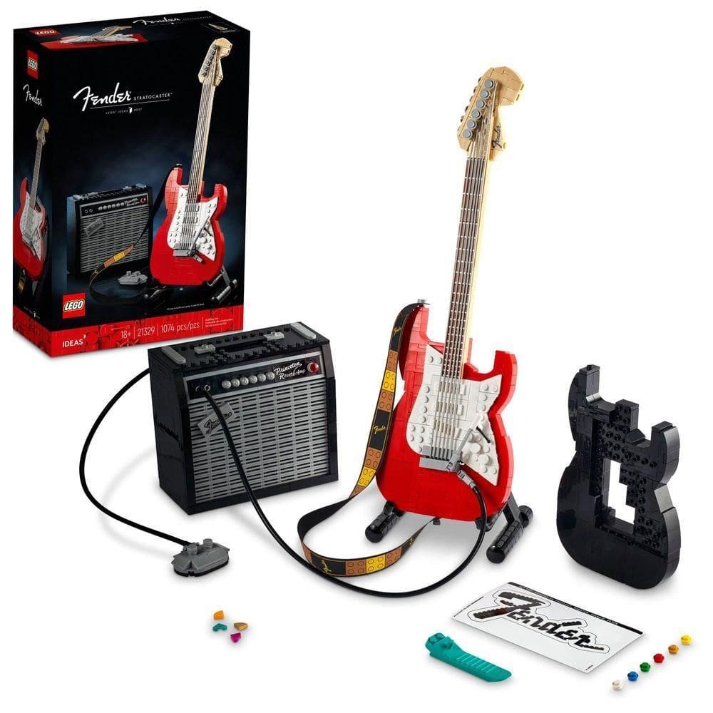 Lego Guitarra Fender Stratocaster Com Amplificador, 21329