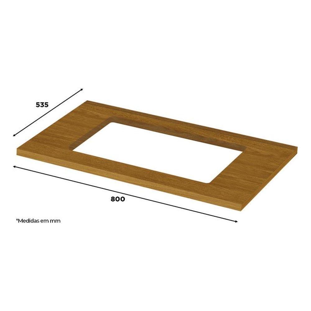 Tampo Para Balcão Cooktop 80cm Nature - Henn