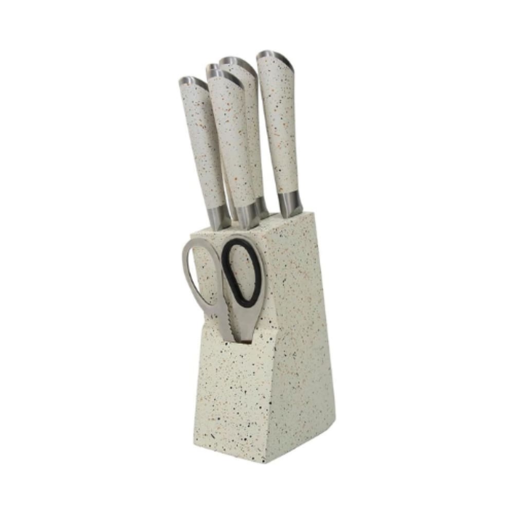Jogo de Facas Mimo AJ23131 Inox Branco
