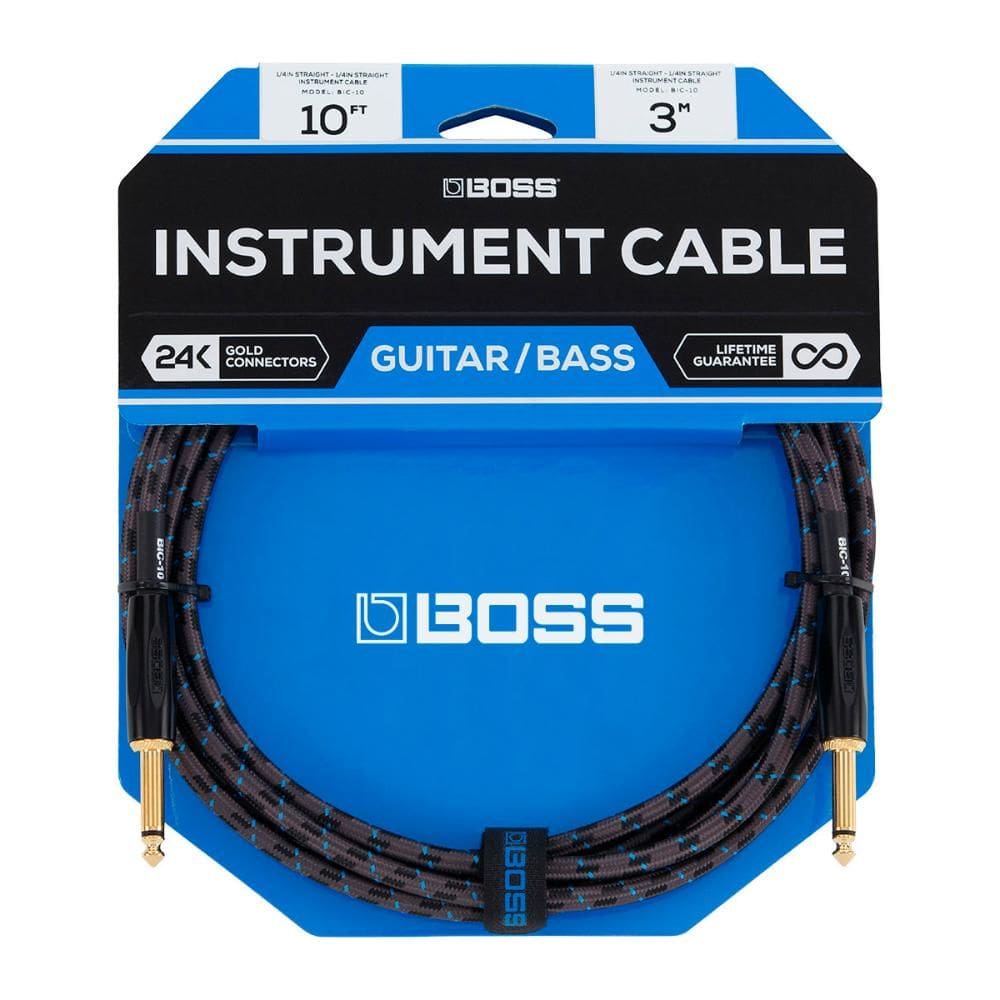 Cabo para Instrumentos P10/P10 3 metros Boss BIC-10