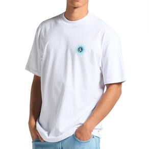 Camiseta Volcom Comfort Scorcho SM25 Masculina Branco