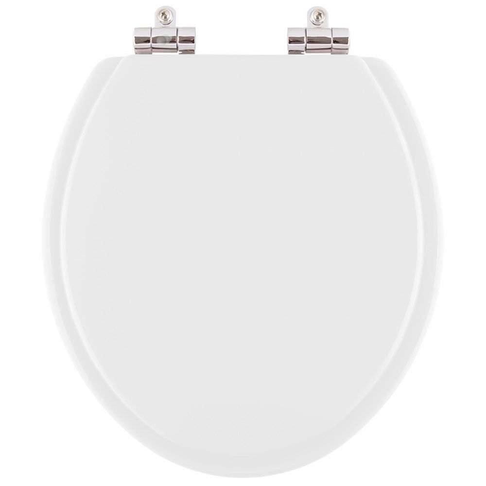 Assento Sanitário Poliéster Soft Close Iris Branco para vaso Mari