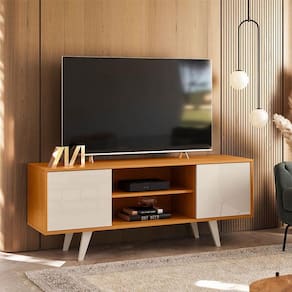 Rack Bancada Ambiente Lisboa Cinamomo Off White - Madetec