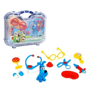 Kit Médico Infantil - Mini Veterinario - Maleta - 11 peças - Pakitoys
