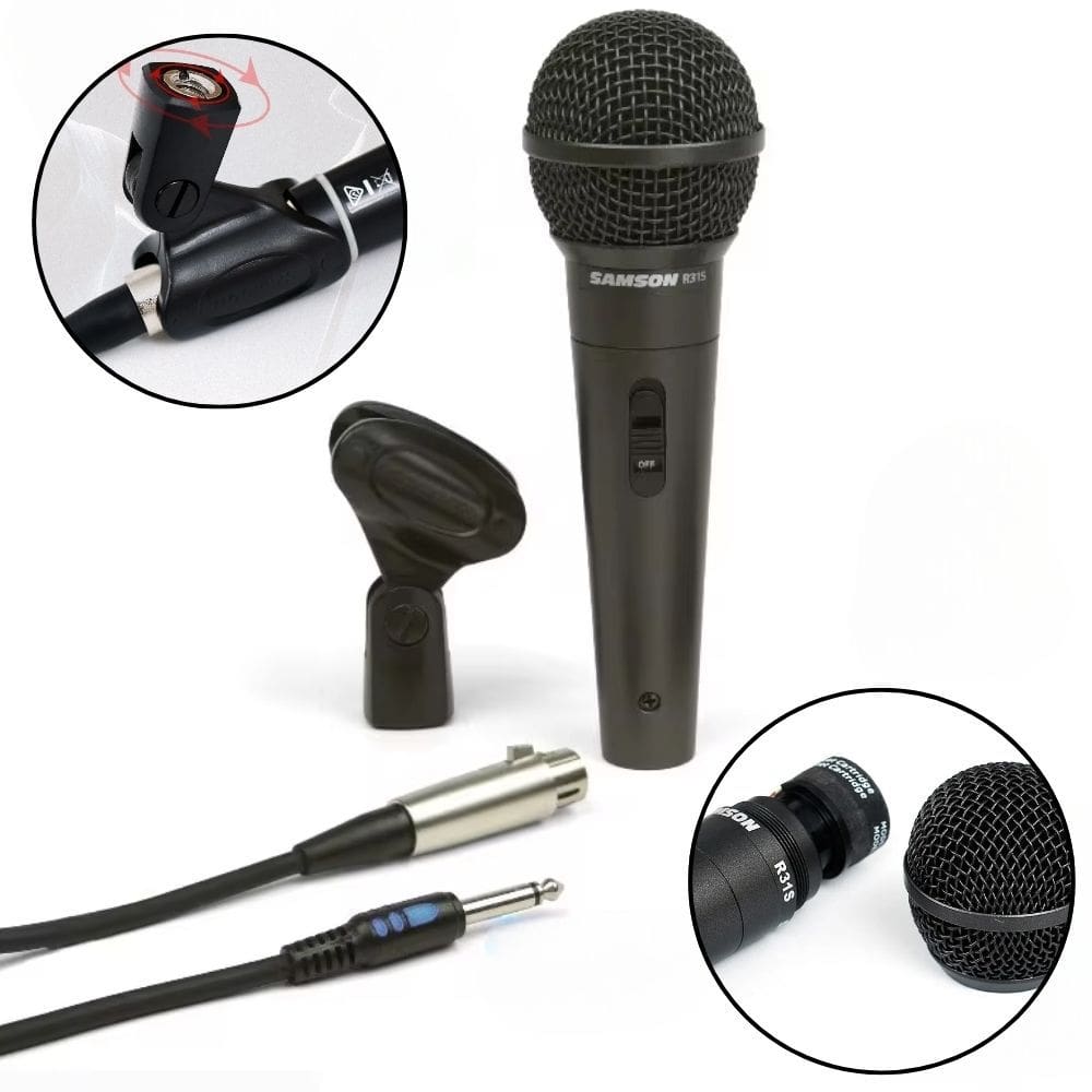 Microfone SAMSON Com Fio R31S