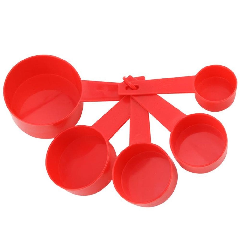 Kit 5 Colheres De Medida De Plástico Clink