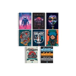 Caderno Flow Capa Dura 10 Matérias - Jandaia