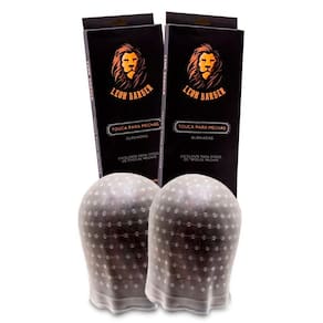 Kit 2 Toucas M Silicone Reflexo Alinhado Luzes Leon Barber