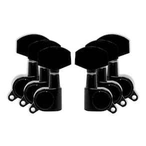Tarraxas Violão Aço 3+3 RedBurn Preta Fosca
