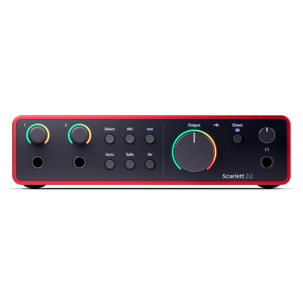 Interface de Áudio Focusrite Scarlett 2i2 4ª Geração