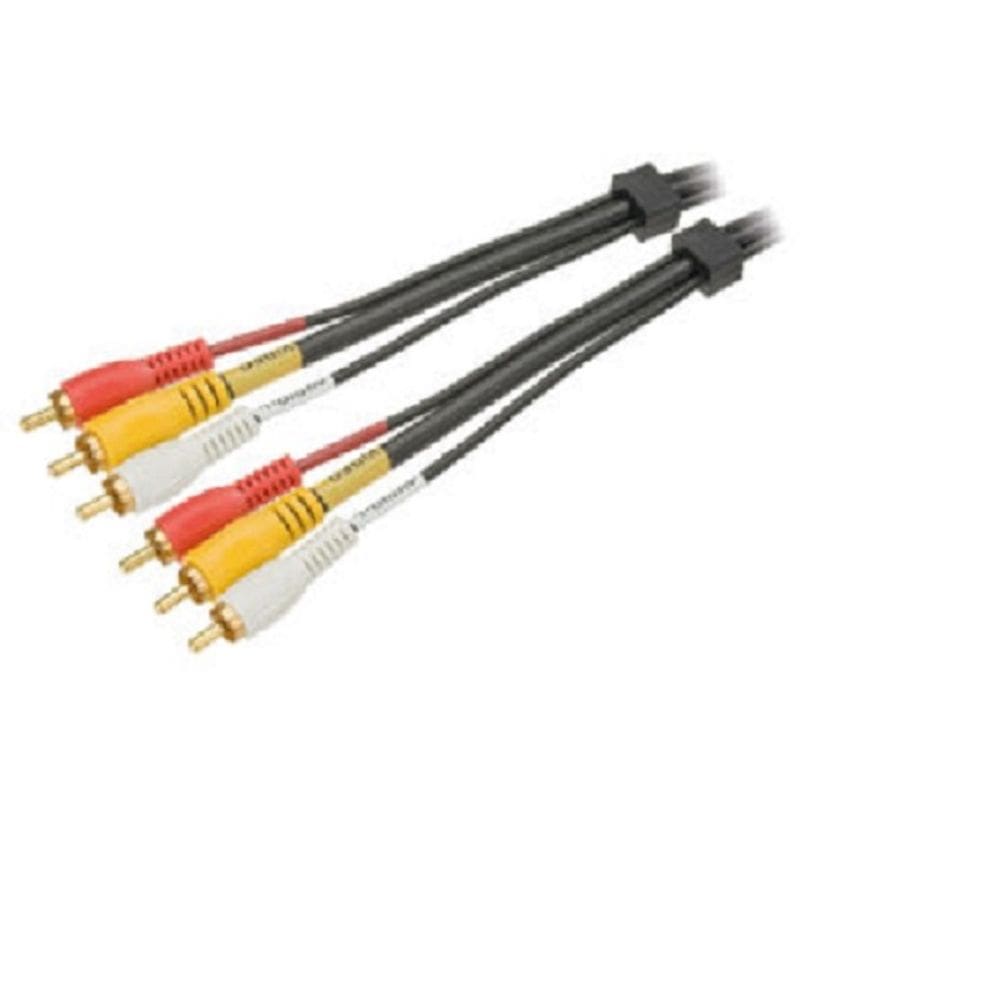 Cabo 3rca + 3rca Gold C/ Coaxial 2m Tebera