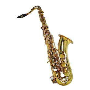 Sax Tenor Bb Laqueado Dourado Shelter SFT6435L com Porta Lira e Case