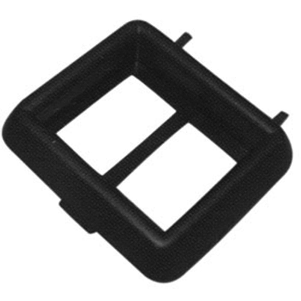 Moldura Interruptor Vidro Elét Dupla Preta Gol G1 Até 96 [F103]