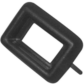 Moldura Interruptor Vidro Elét Simples Preta Gol G1 Até 96 [F103]
