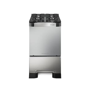 Fogão de Piso Mueller 4 Bocas Decorato Vetro Inox – Bivolt