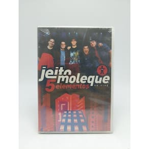Dvd Jeito Moleque - 5 Elementos - Ao Viv o