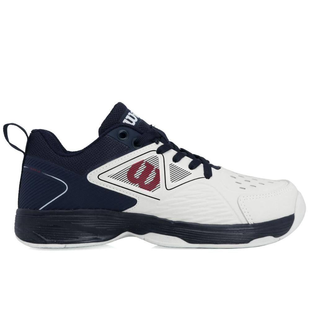 Tênis Wilson Slice 3.0 All Court Branco Marinho e Vermelho - 34